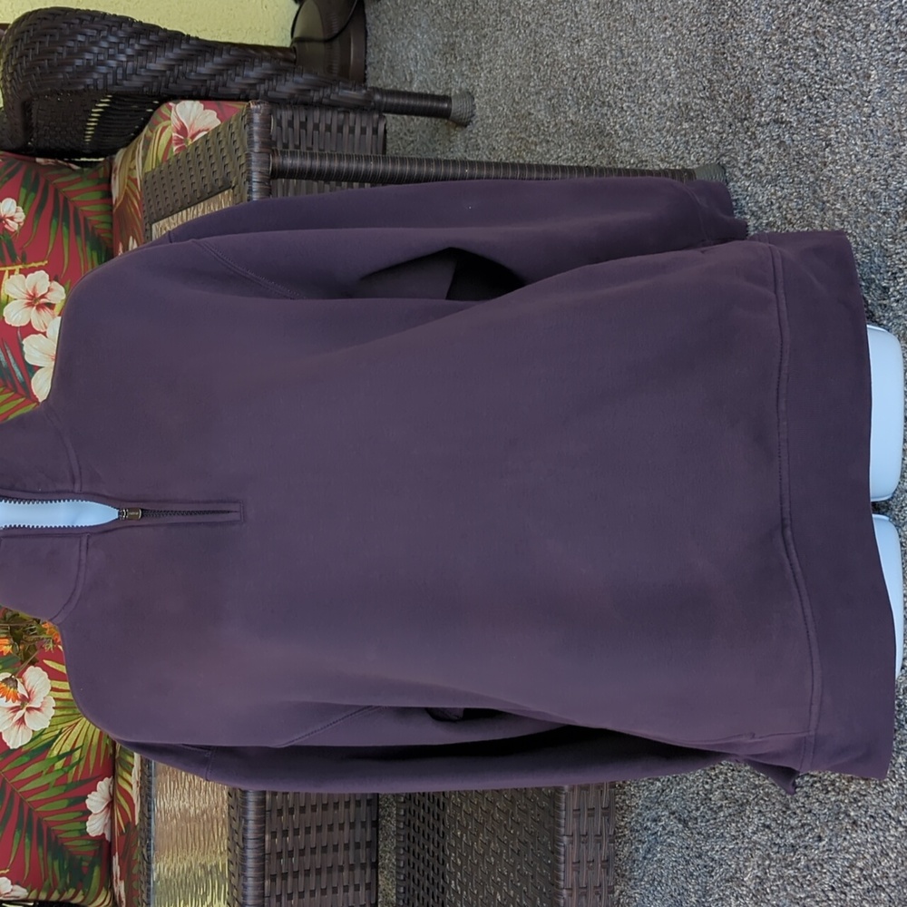 Athleta Forever Fleece 1/4 Zip Sweatshirt - Iris S - Picture 10 of 14